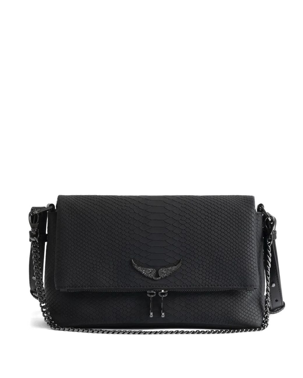 Zadig & Voltaire Black Rocky Ii Soft Savage Bag