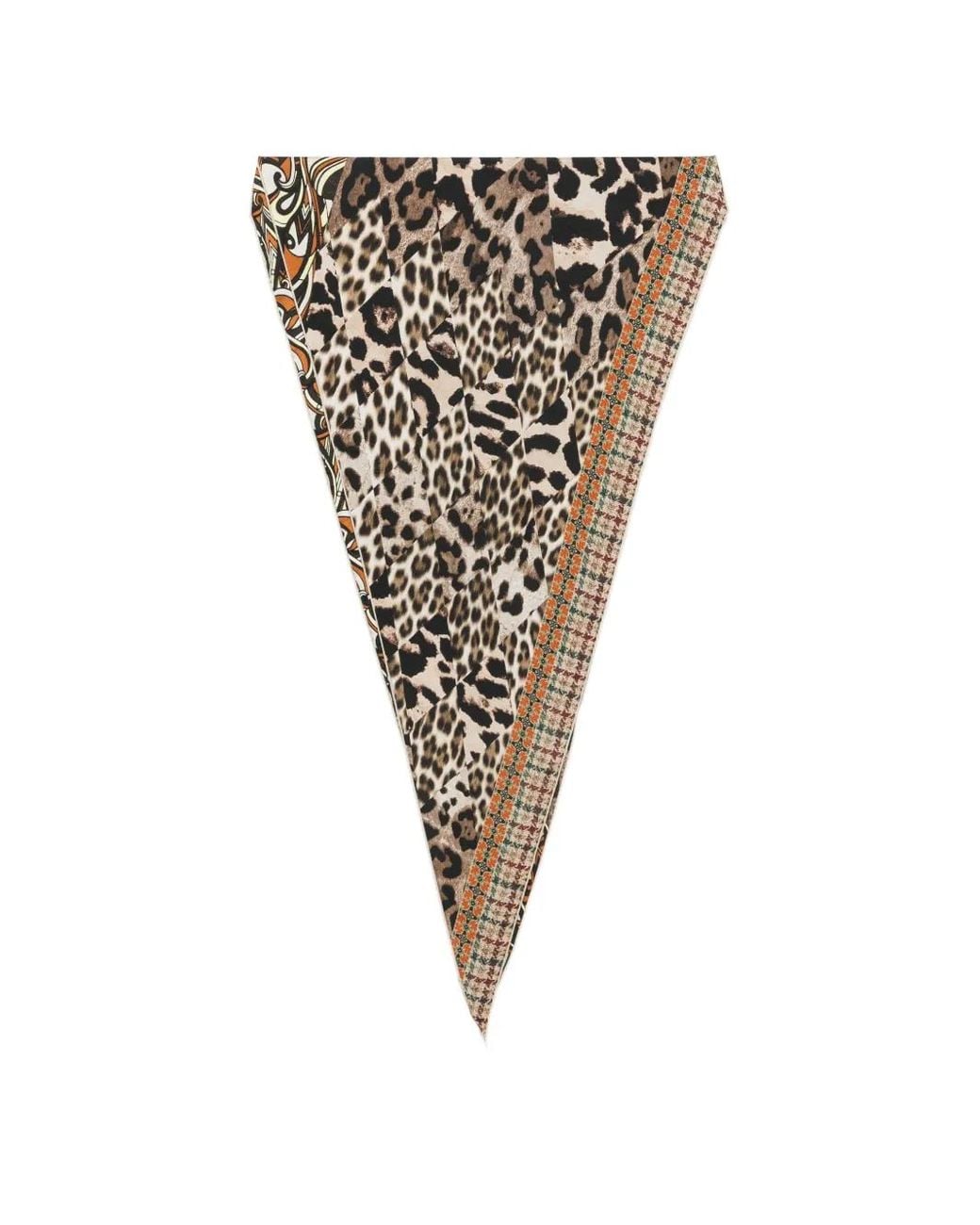 Pierre Louis Mascia White Leopard-Print Scarf