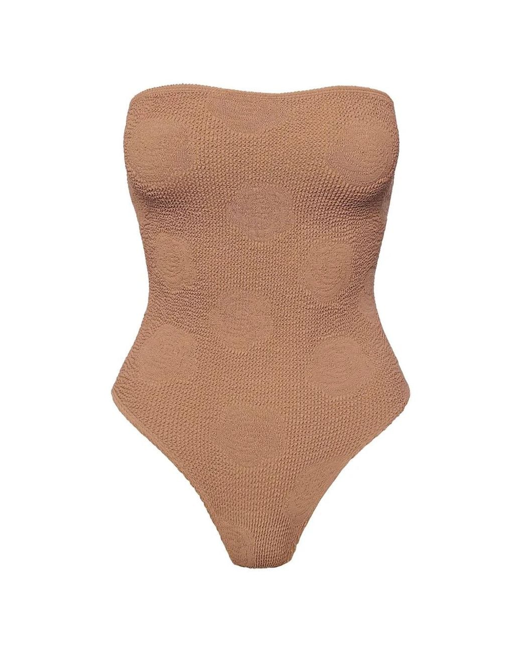 SOFIA ERHAN Brown Kaya Strapless One-Piece