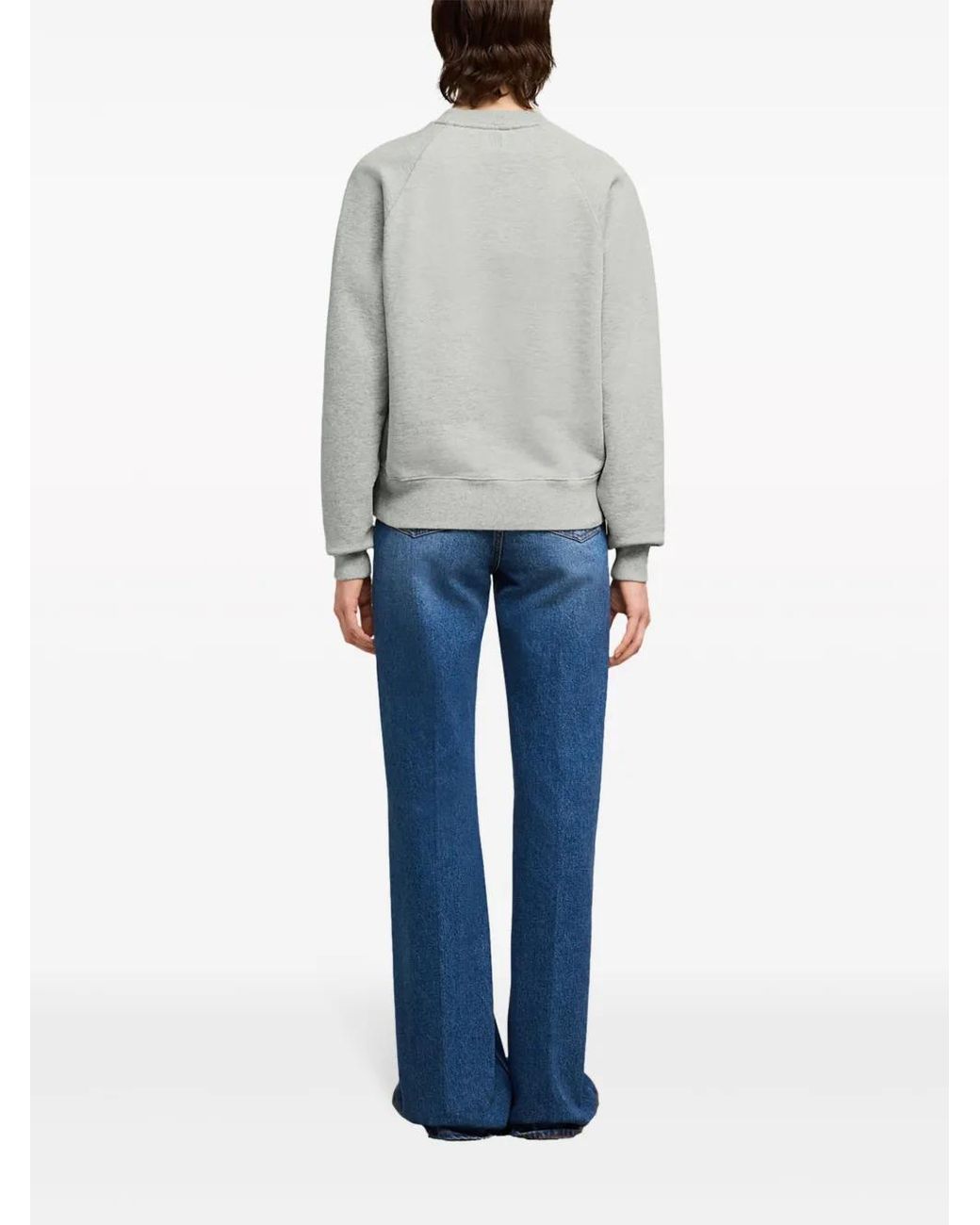 AMI Gray Small Ami De Coeur Sweatshirt