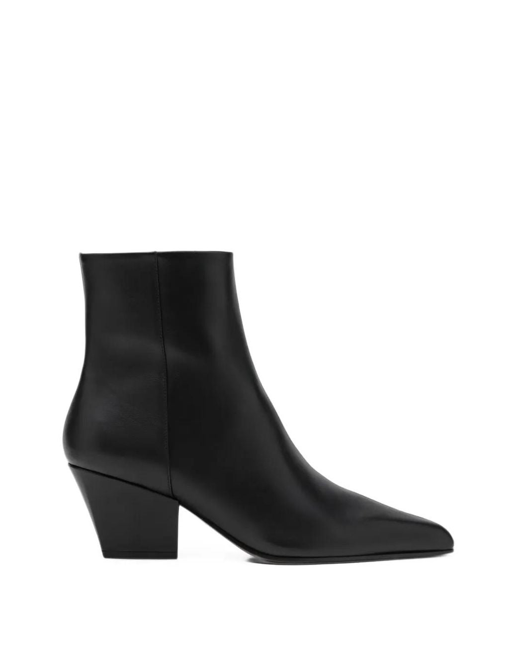 Paris Texas Black Jane Leather Ankle Boots