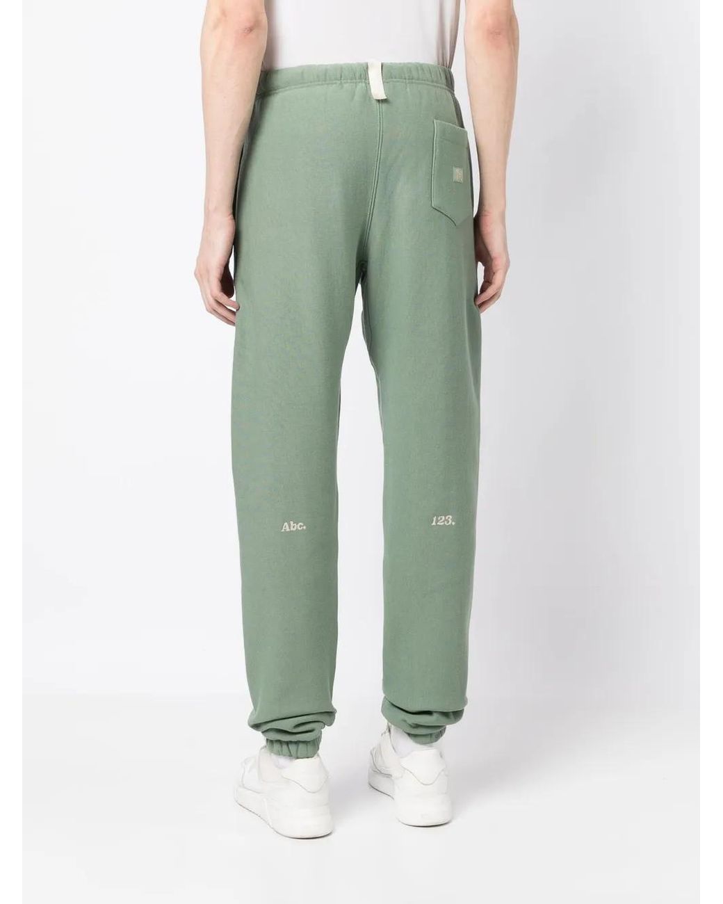 Advisory Board Crystals Green Drawstring-Waist Joggers for men