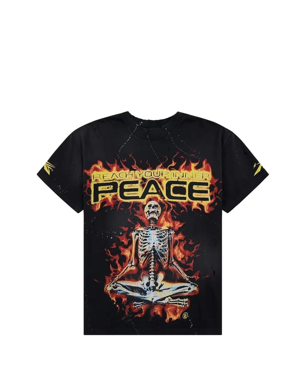 HELLSTAR Black Printed T-Shirt for men