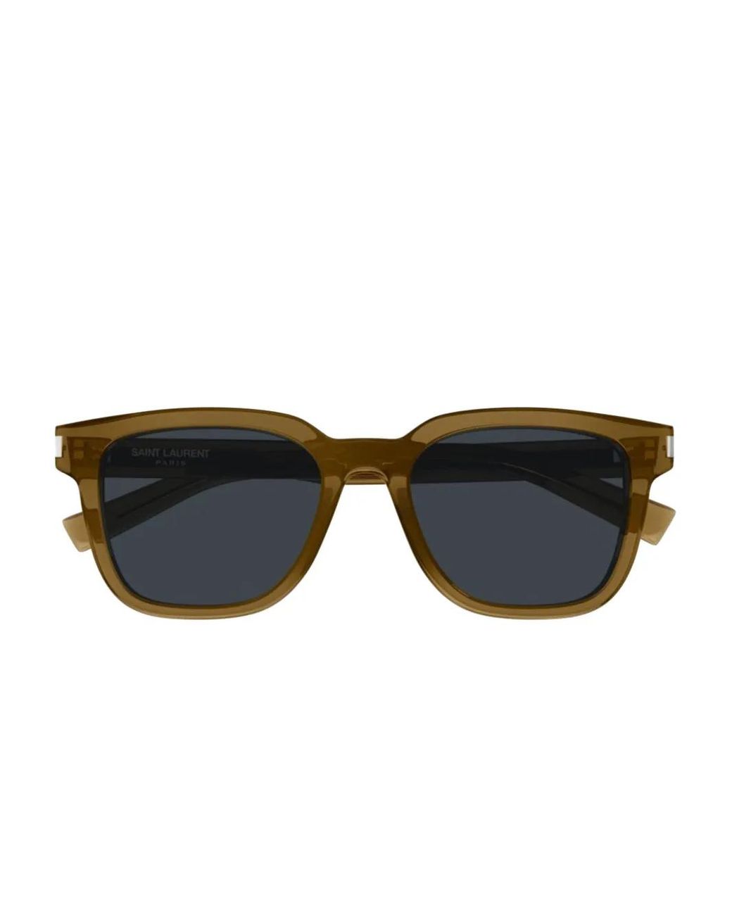 Saint Laurent Black Translucent Square-Frame Acetate Sunglasses for men