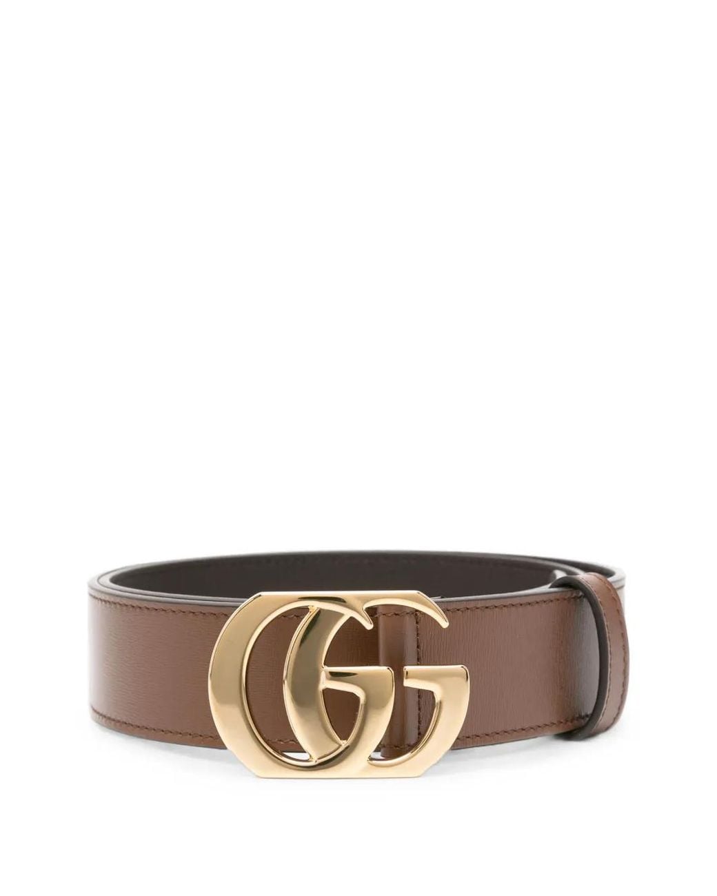 Cinturón Double G Gucci de hombre de color Brown