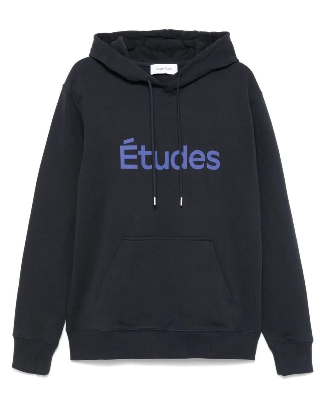 Etudes Studio Blue Logo-Print Hoodie