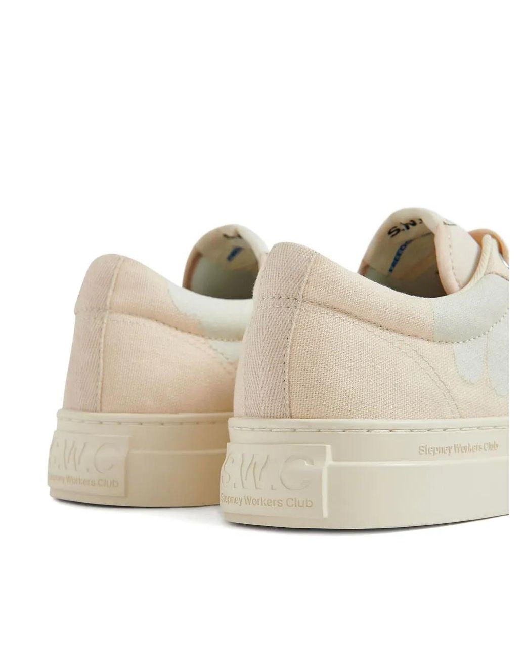 Stepney Workers Club White Dellow Cup Shroomhands Floral-Patterned Low-Top Sneakers for men