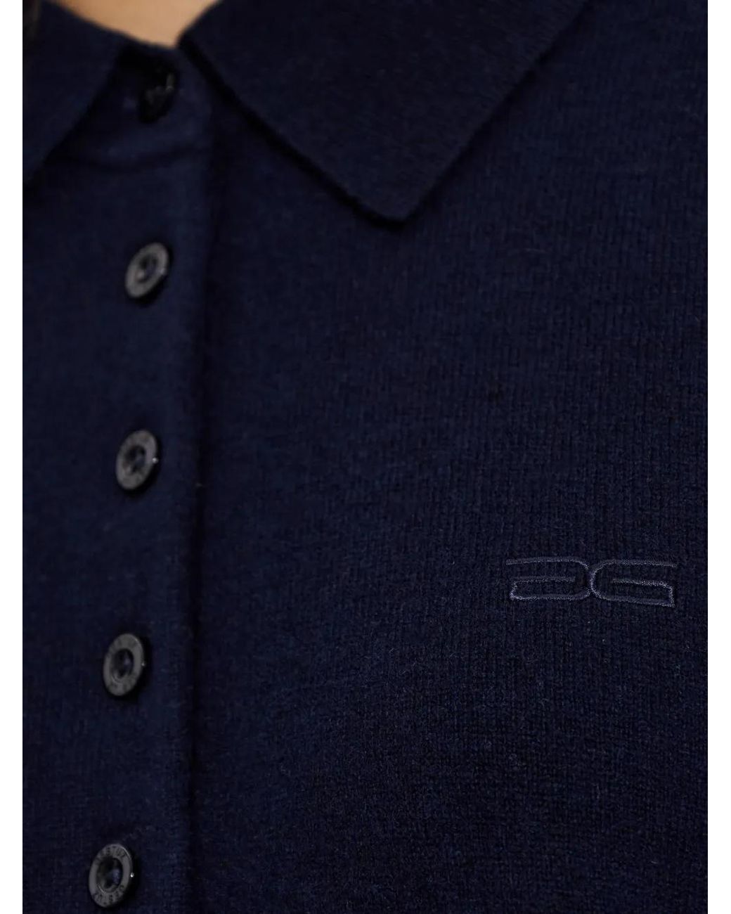 Gestuz Blue Klassisches Poloshirt