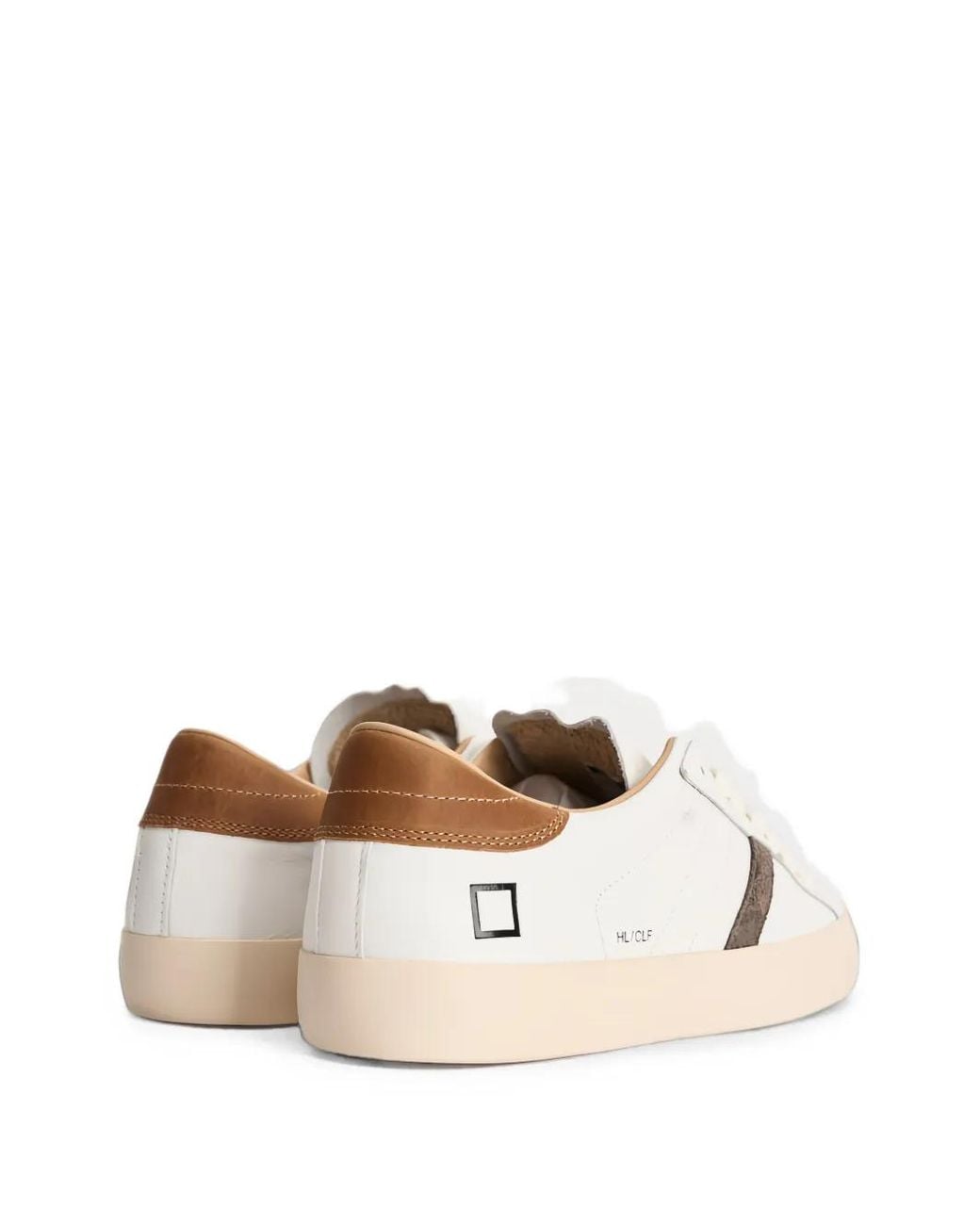 Date Natural Hill Suede-Panelled Leather Sneakers for men