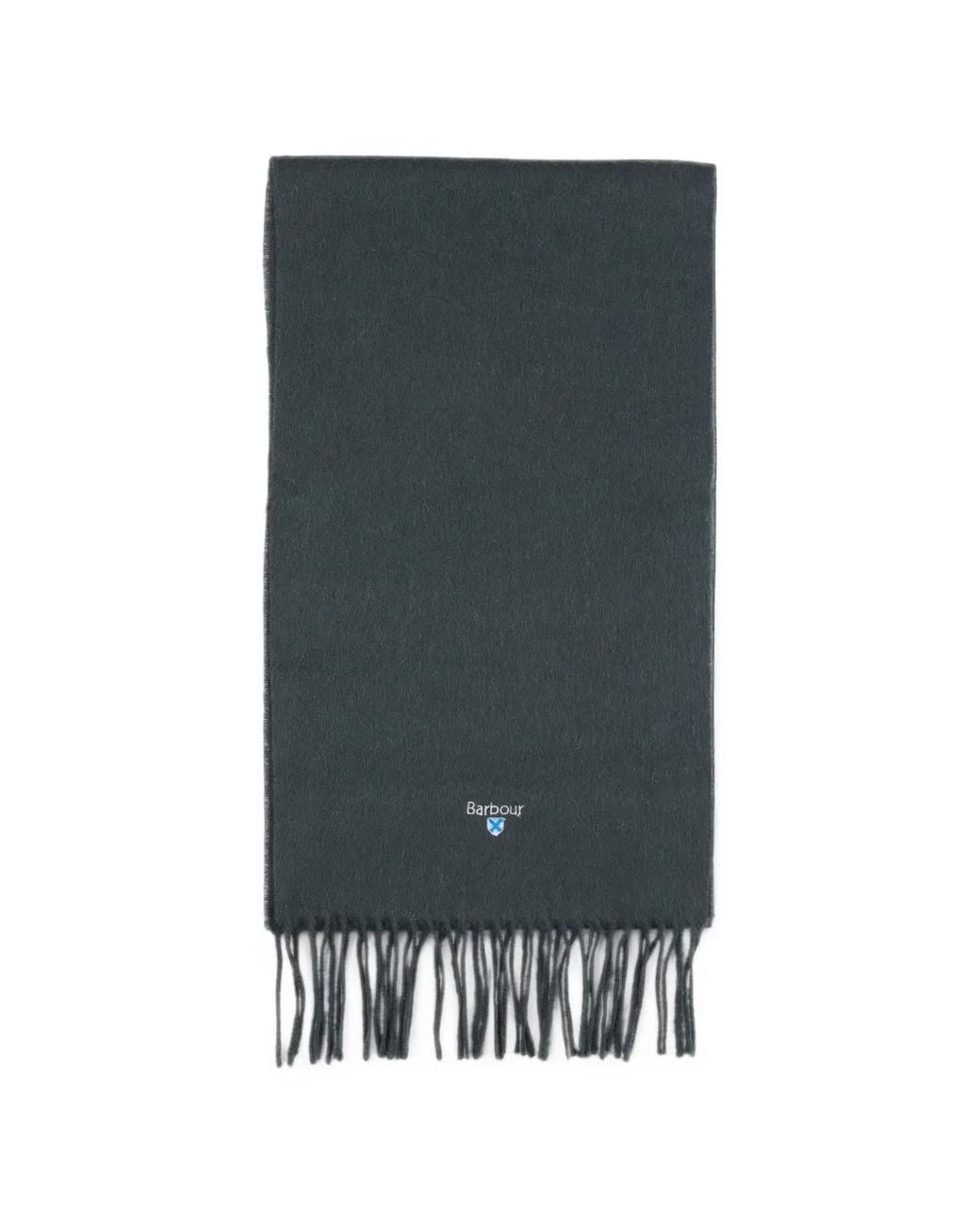 Barbour Gray Lambswool Scarf