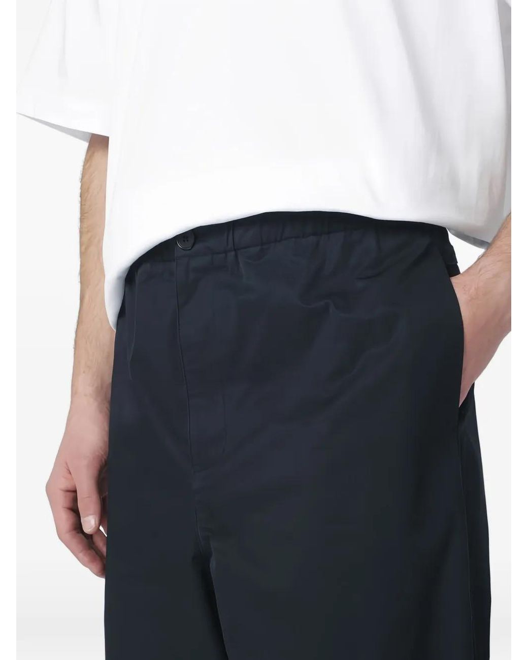 Jil Sander Blue Elasticated Trousers for men