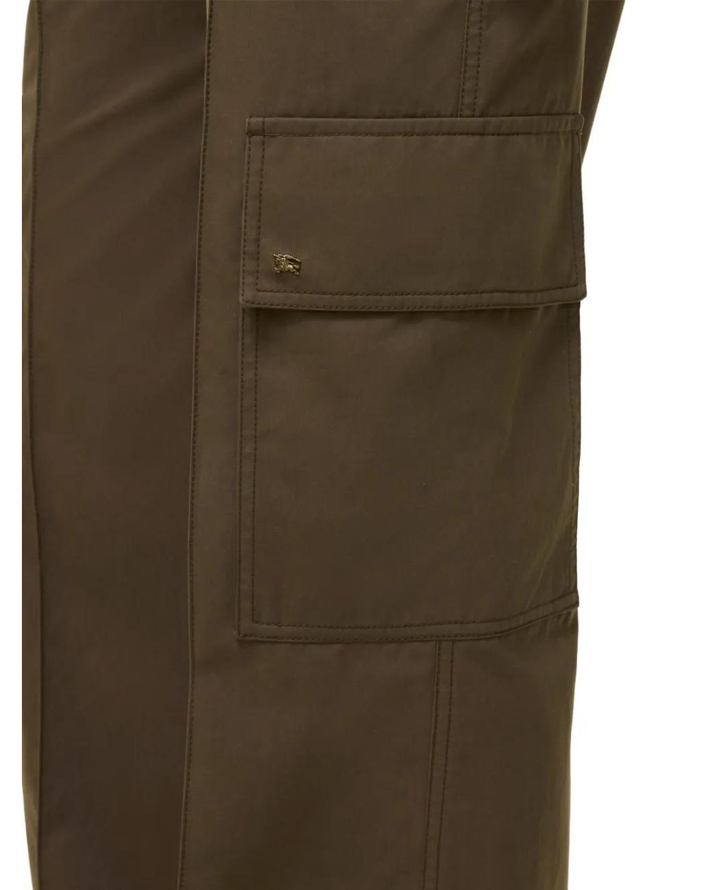 Burberry Natural Pantalon À Poches Cargo