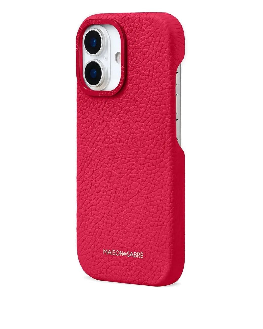 Maison De Sabre Pink Leather Iphone 17 Case