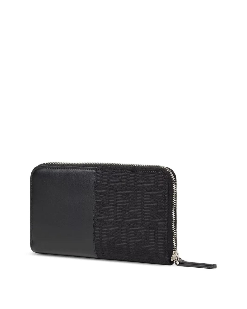 Fendi Black Portafoglio Zip Around Grace for men