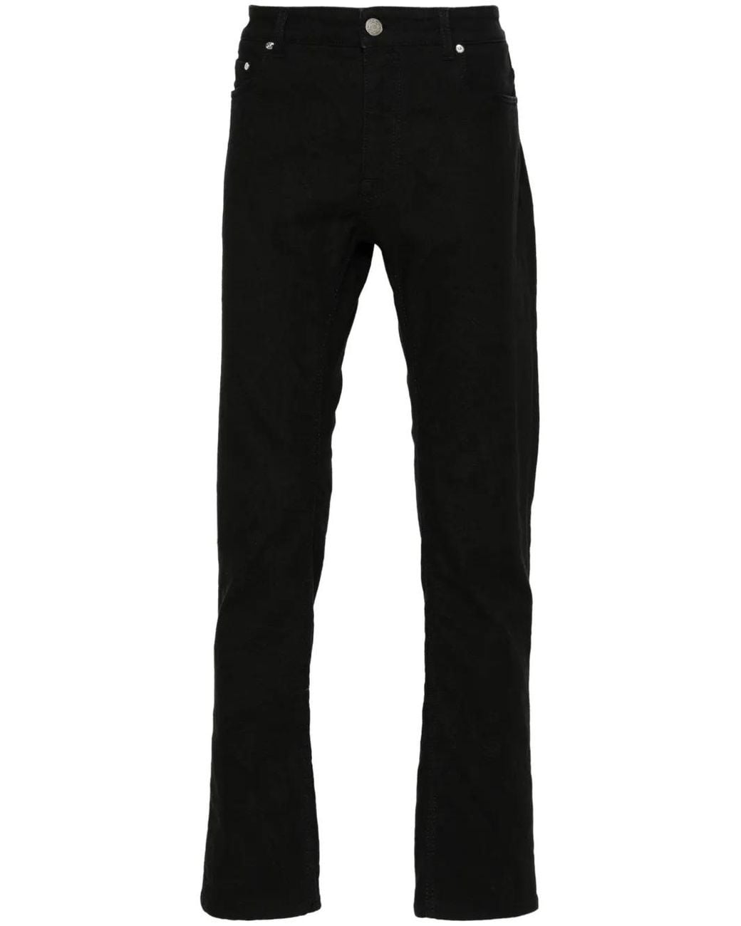 Etro Black Jacquard Slim-Fit Jeans for men