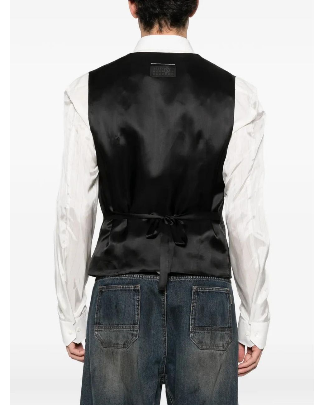 MM6 by Maison Margiela Suit Vests in Black for Men | Lyst UK