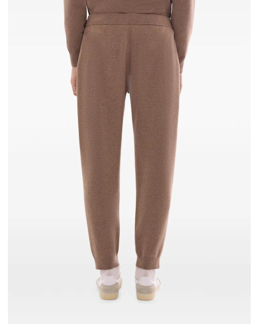 Fursac Brown Drawstring Track Pants for men