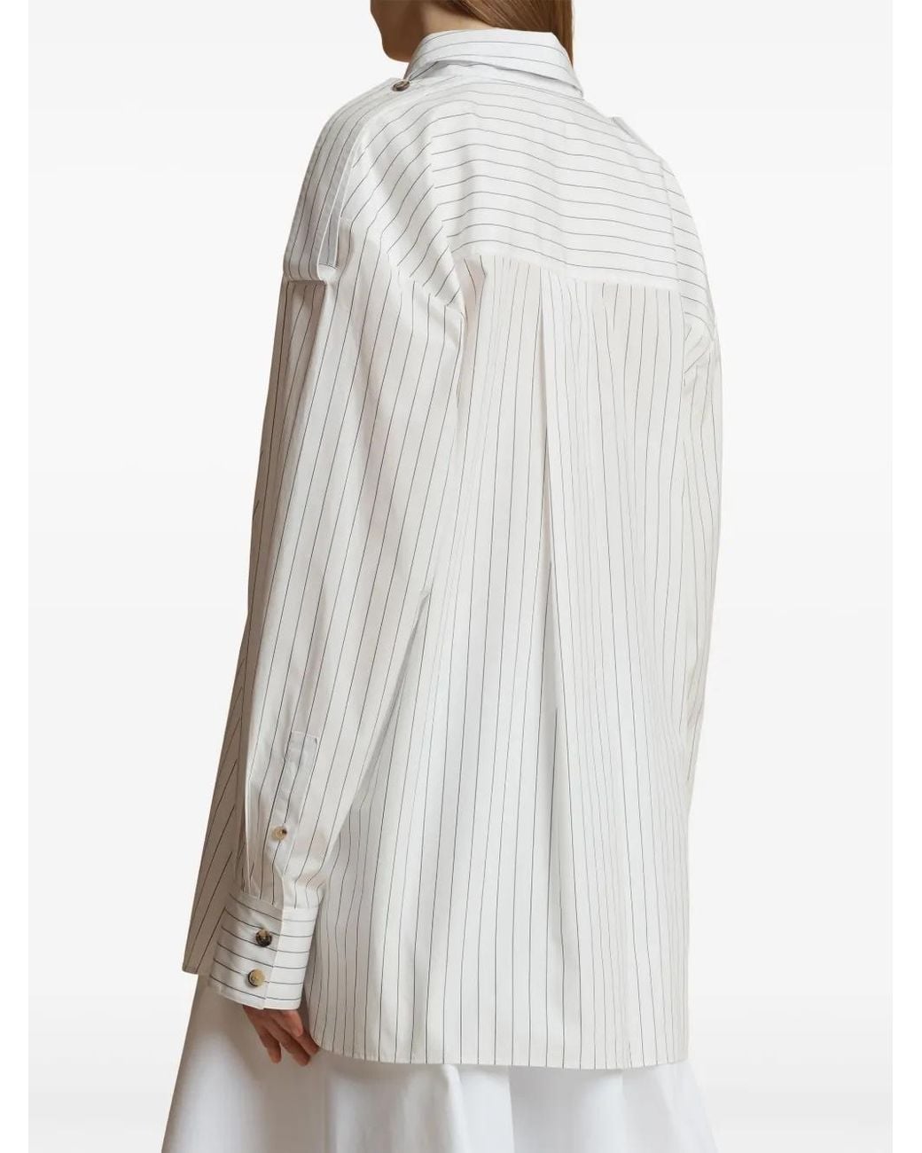 Khaite White The Tamal Shirt