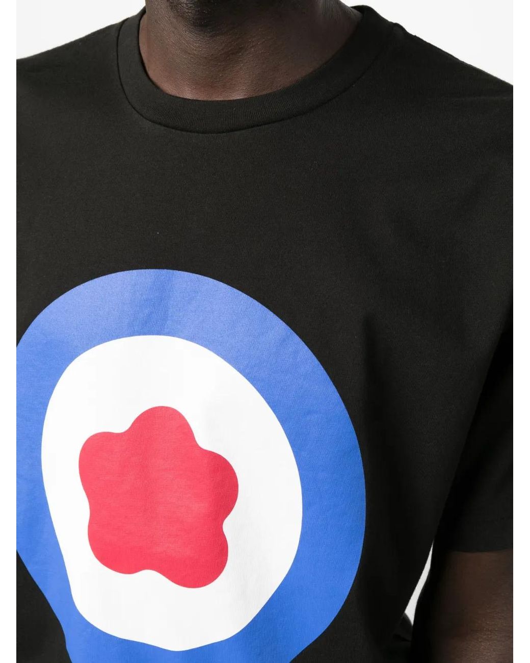 KENZO Black Oversized T-Shirt With Target Print for men