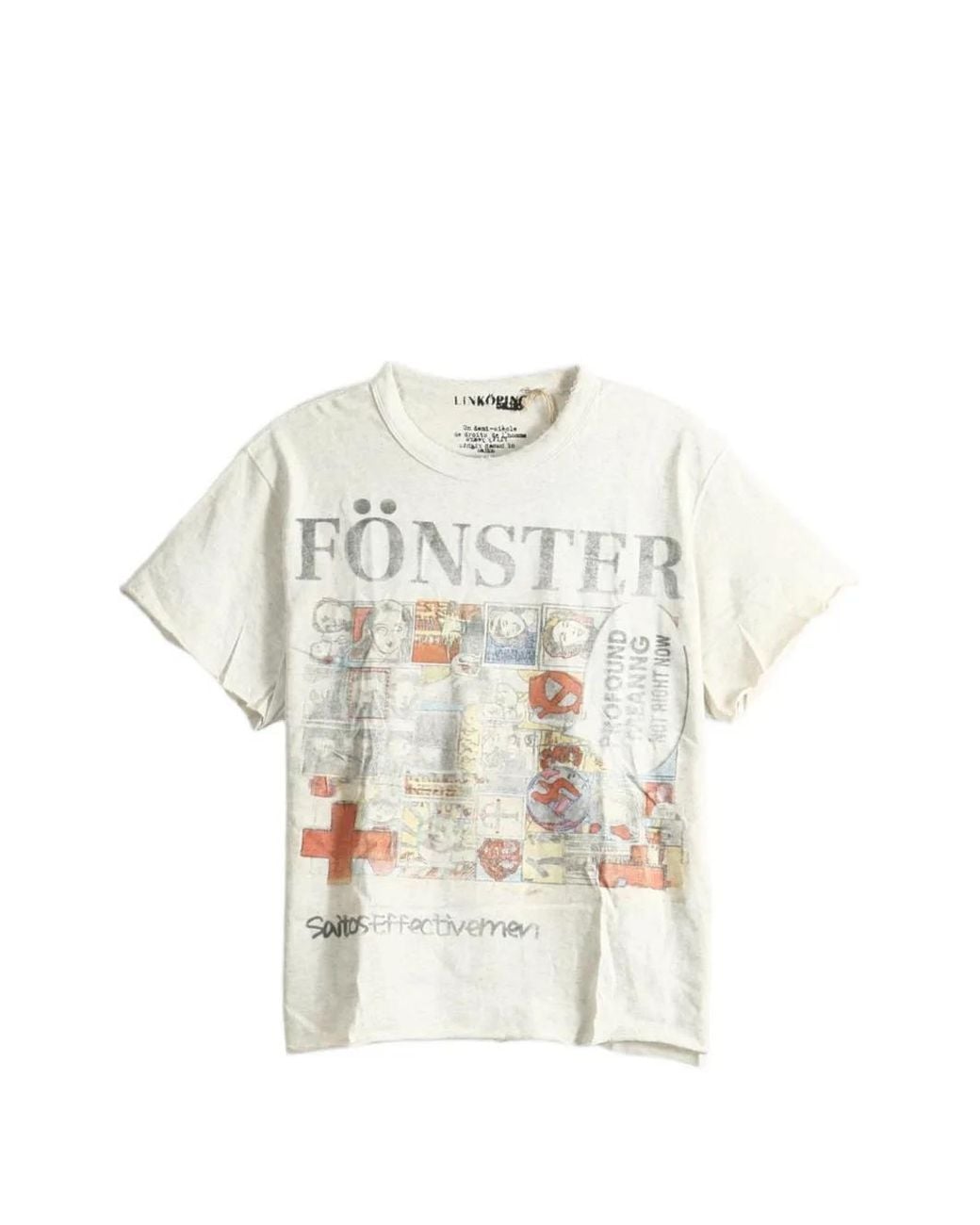 SAITOS White Fonster Raw-Cut T-Shirt