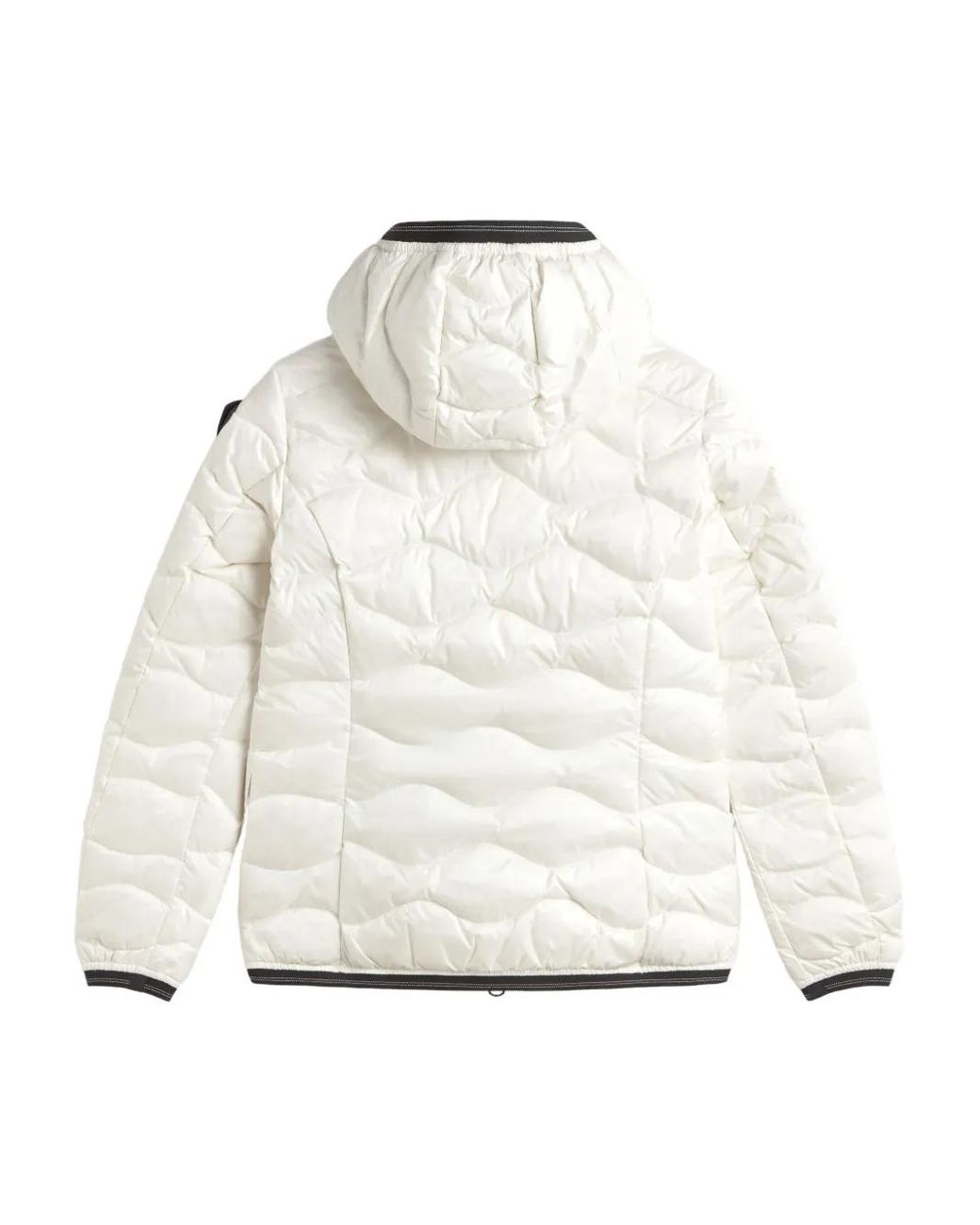 Blauer White Quilted Hooded Jacket