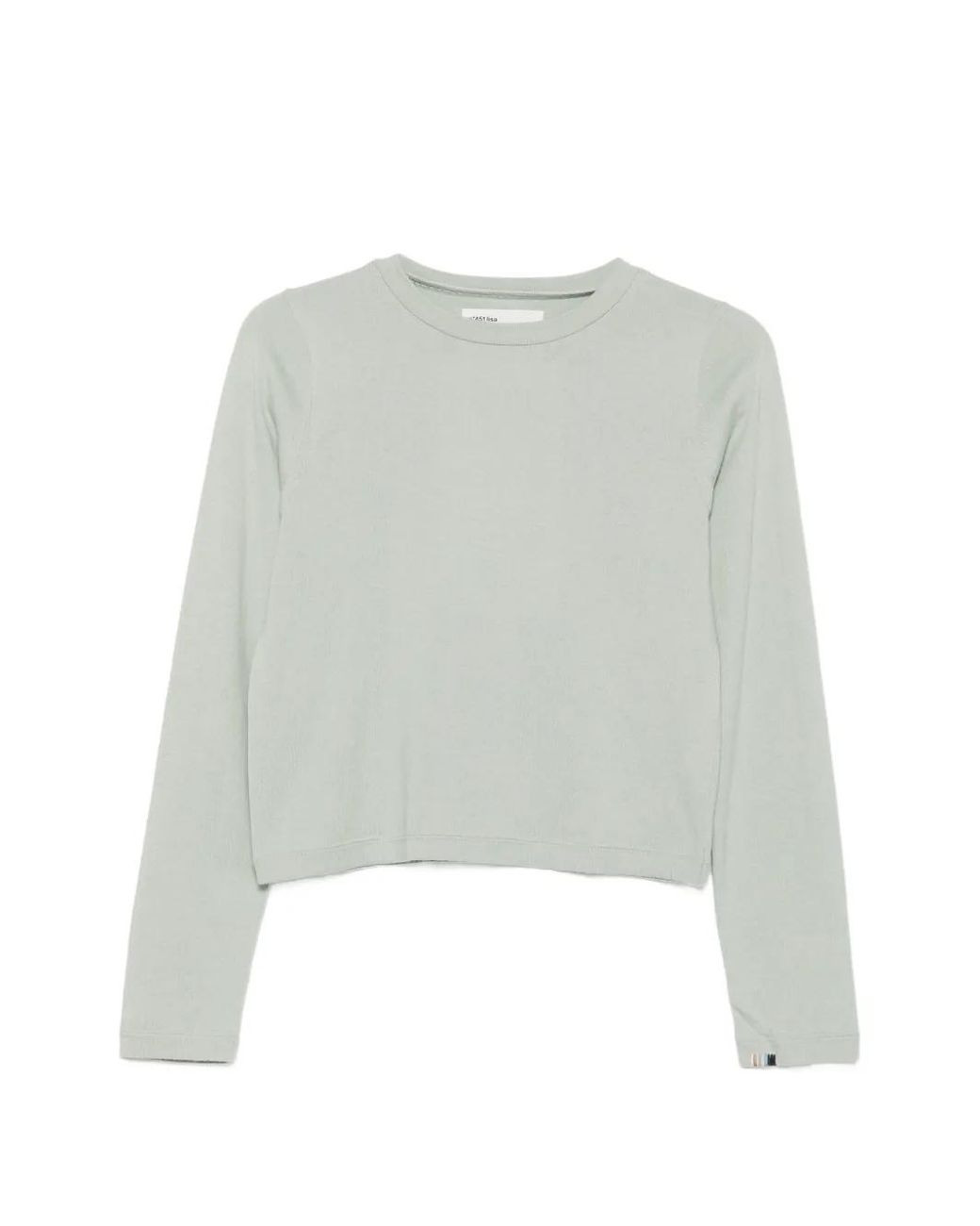 Extreme Cashmere White N°451 Lisa Crew-Neck Long-Sleeve T-Shirt