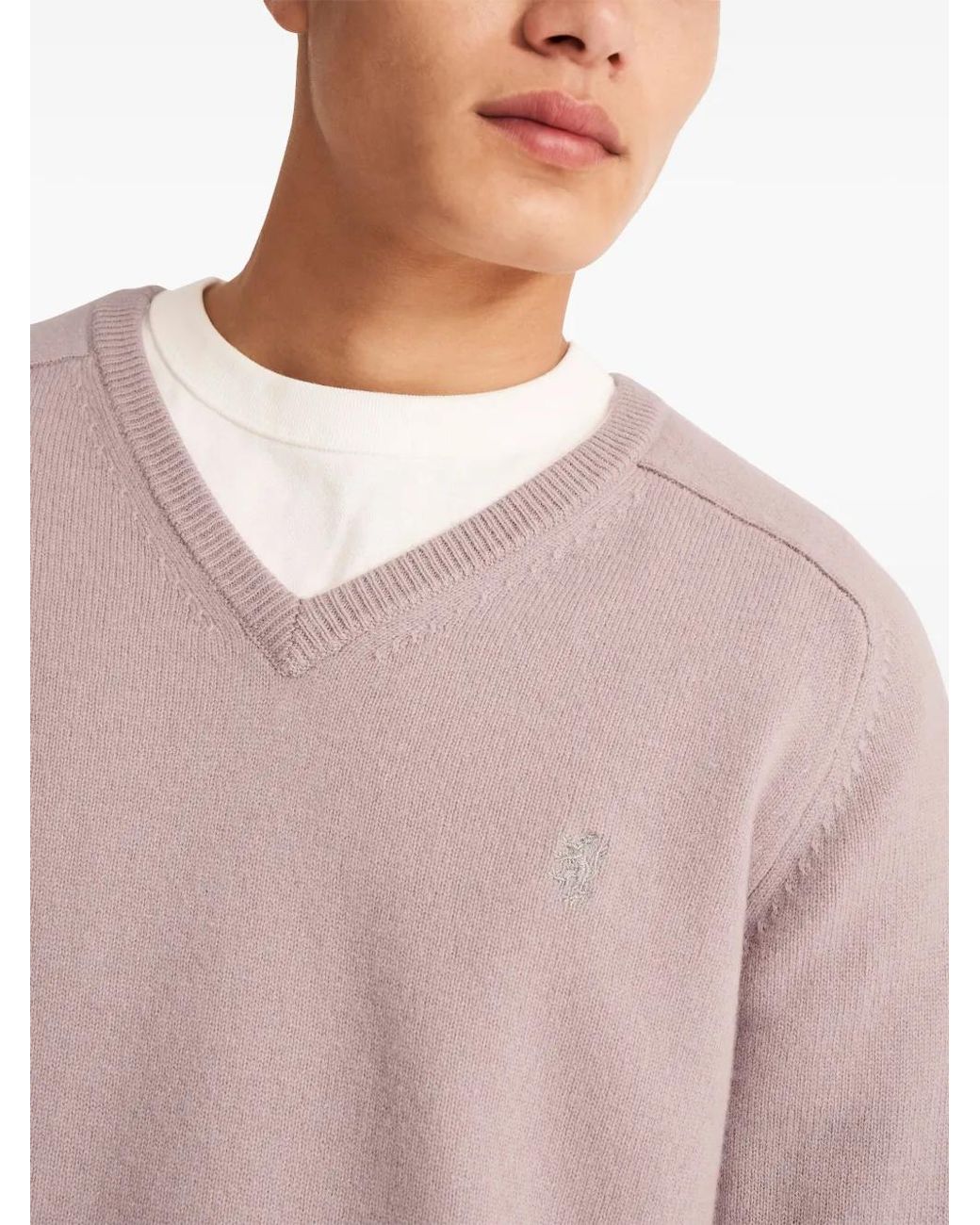 Pringle of Scotland Pullover mit V-Ausschnitt in Pink für Herren