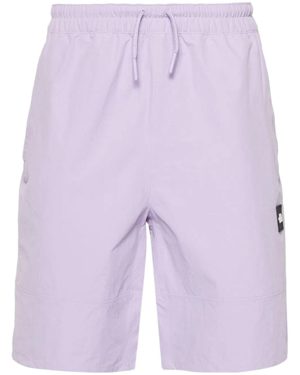 The North Face Purple Sakami Logo-Appliqué Track Shorts for men