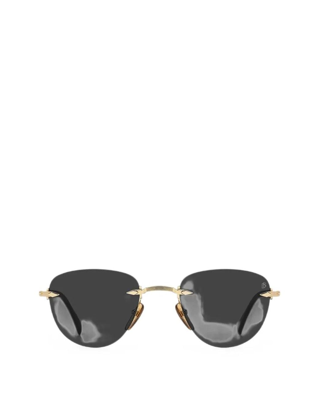 David Beckham Black Lunettes De Soleil À Monture Géométrique