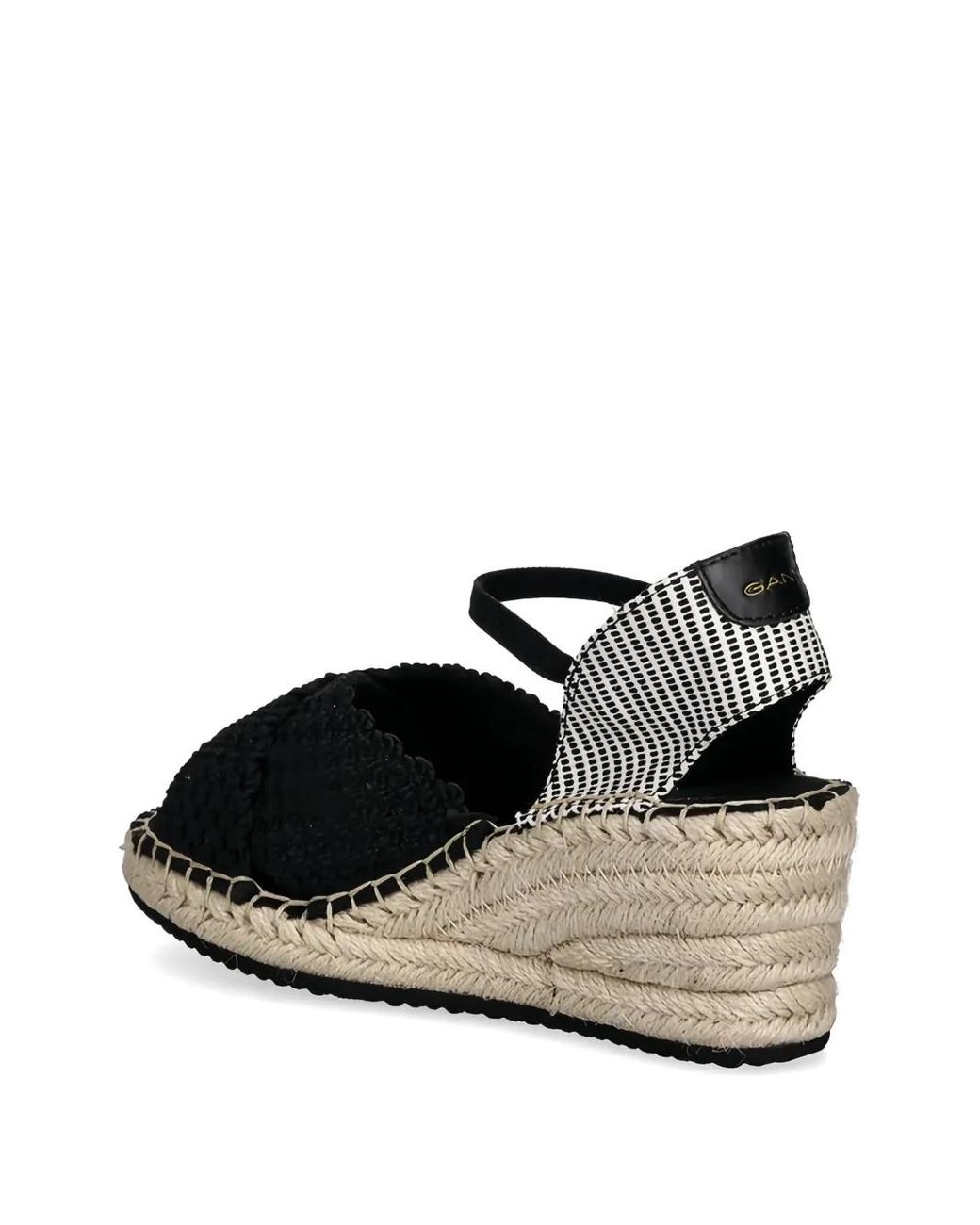Gant Black Ankle-Strap Espadrilles