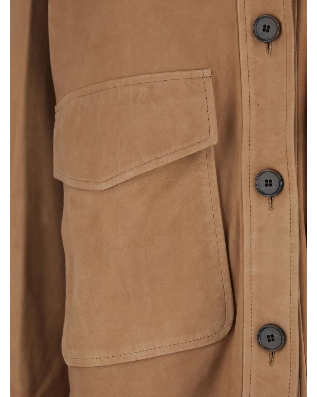 Arma Brown Button Patch Pocket Jacket