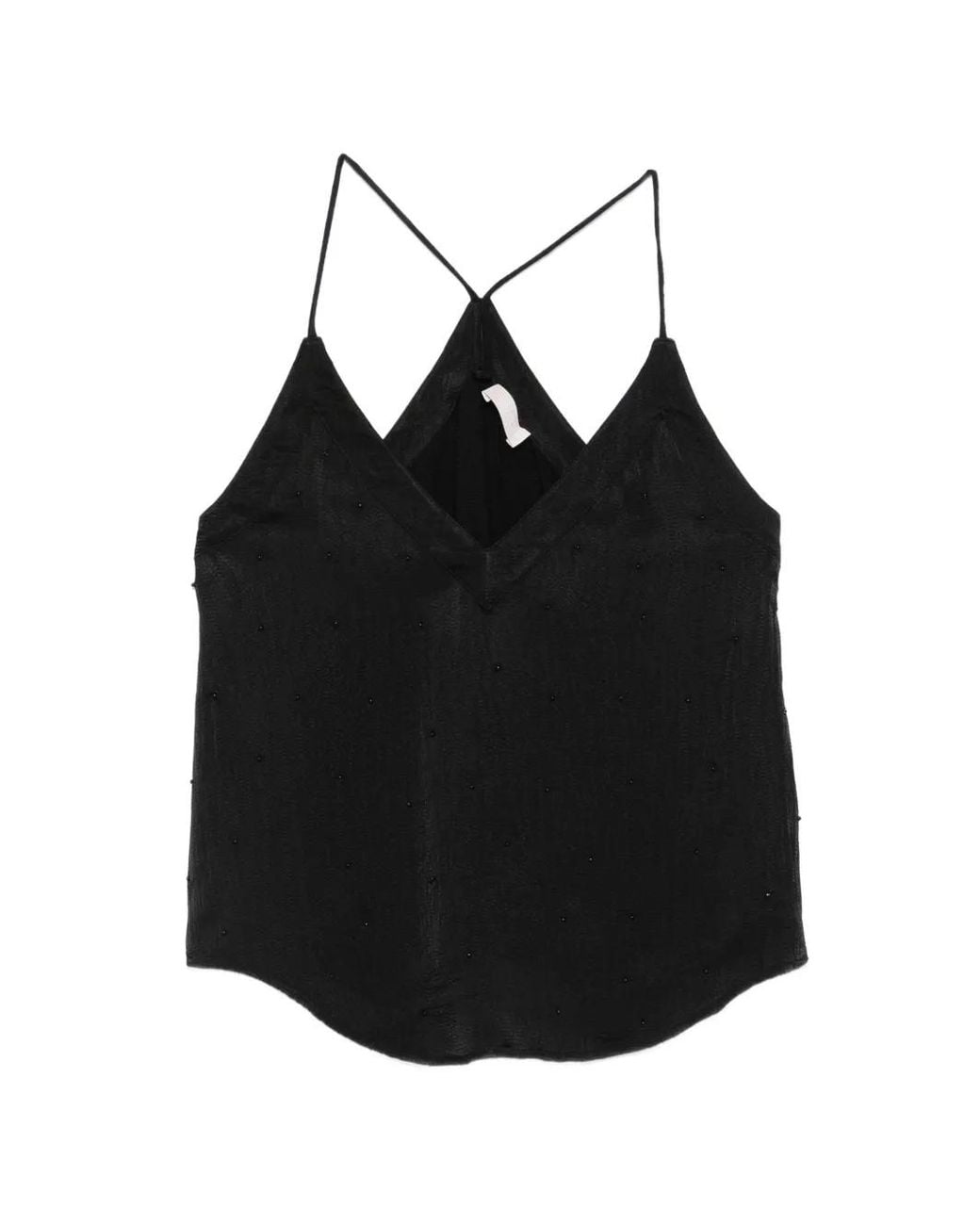 Liu Jo Black V-Neck Top