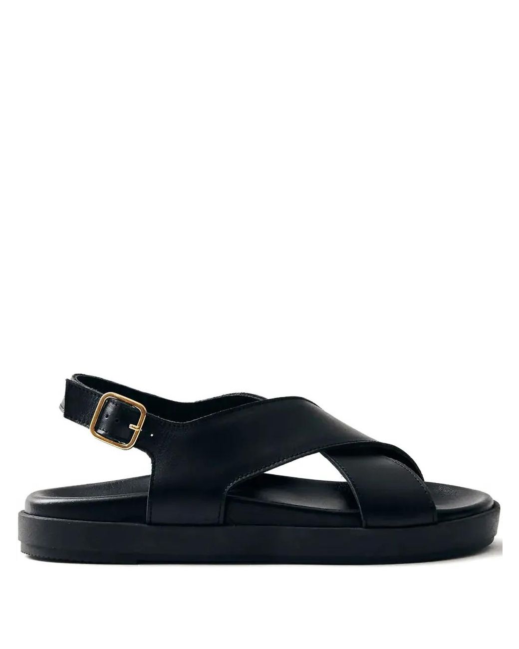 Alohas Blue Nico Cross-Strap Sandals