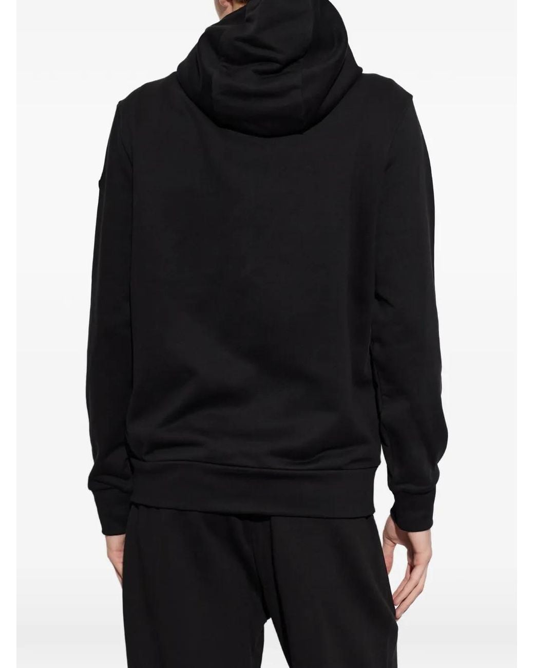 Moncler Black Zip-Up Hoodie for men