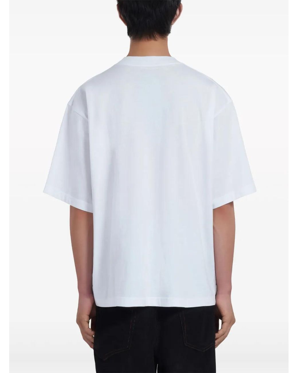 Marni White T-Shirt With Print for men