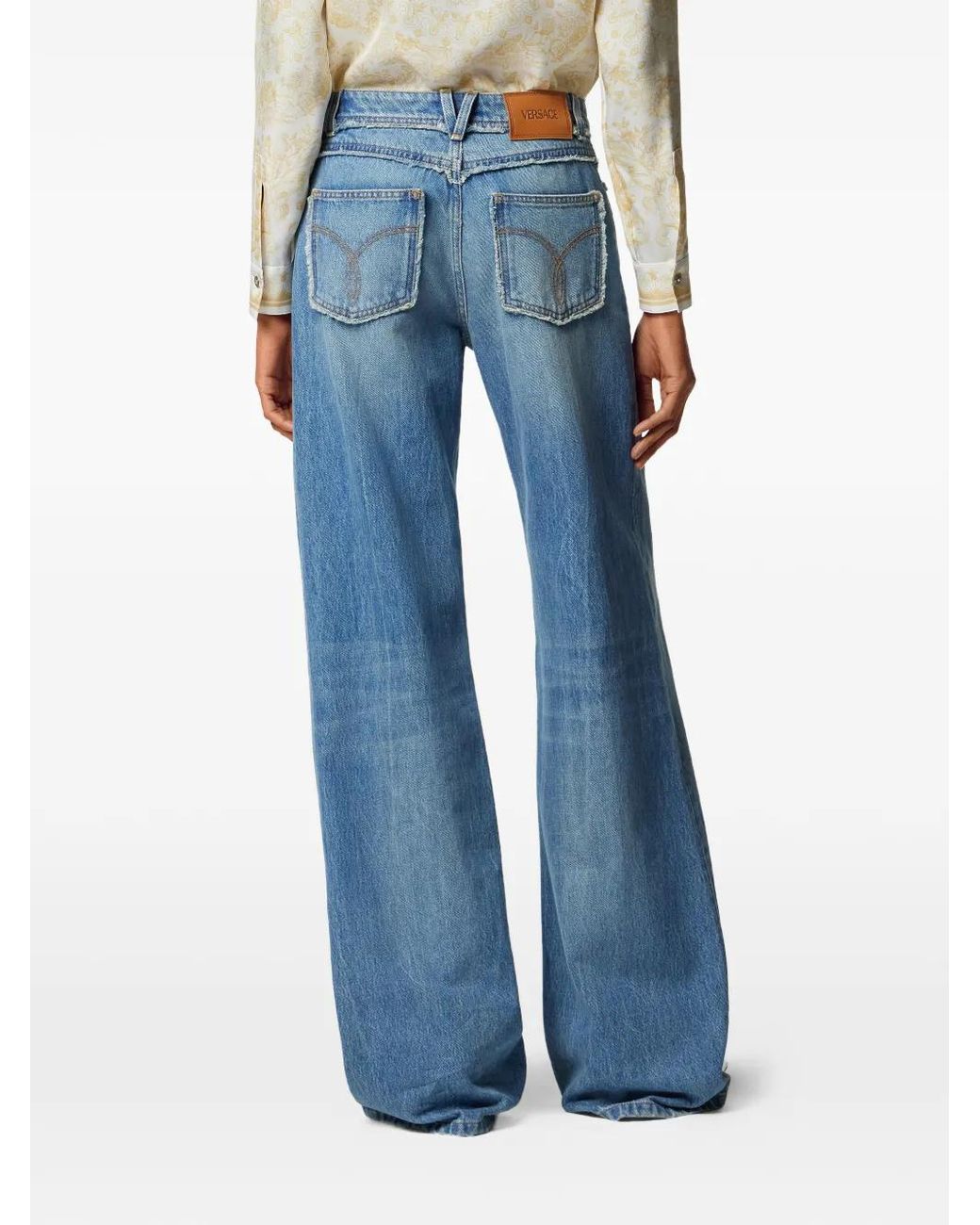 Vaqueros Boyfriend Versace de color Blue