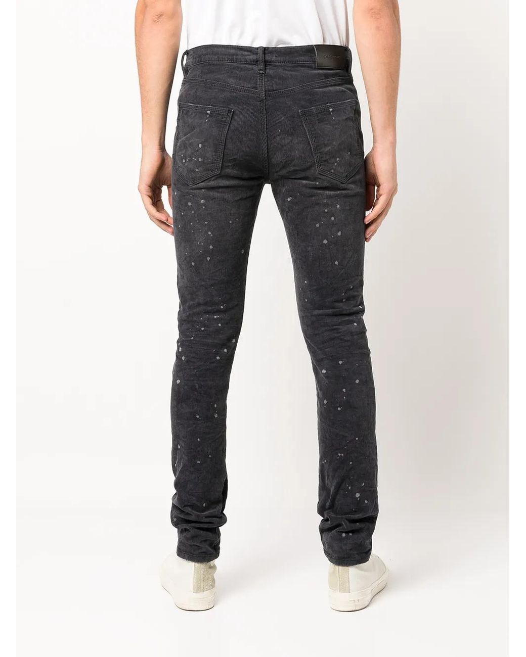 Purple Brand Blue Low-Rise Skinny Jeans for men