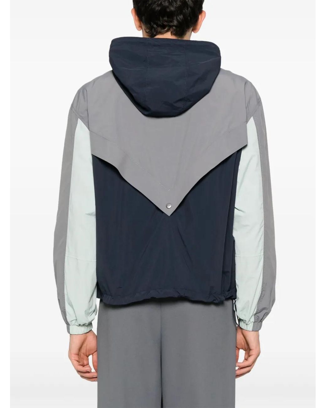 Maison Kitsuné Technisch Windjack in het Blue voor heren