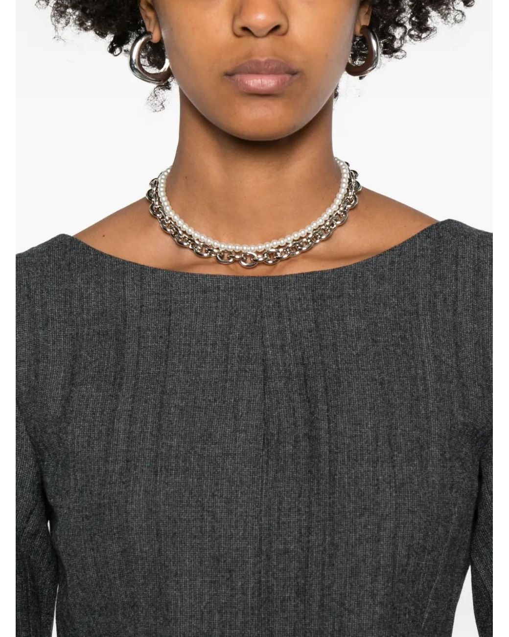 Our Legacy Gray Firm Mini Dress