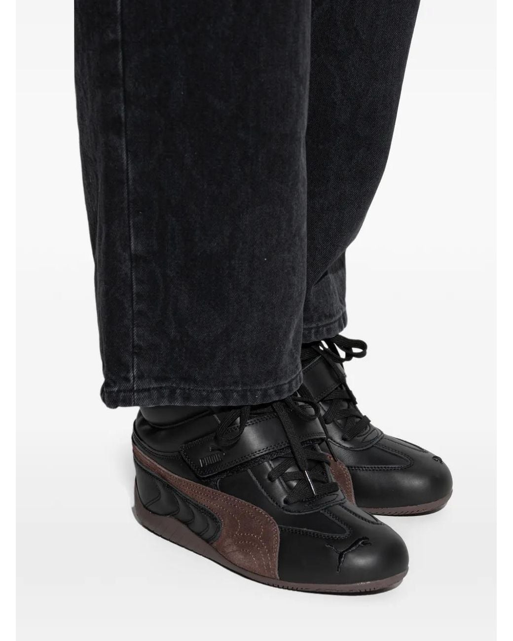 PUMA Black Speedcat Wedge Lth Wns
