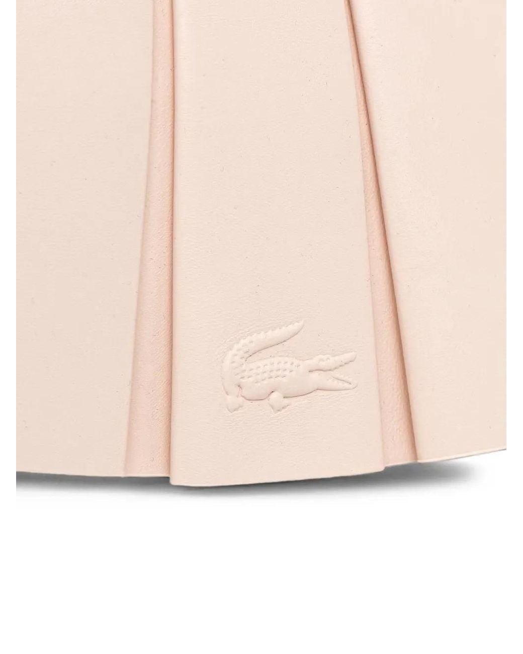 Lacoste Pink Small Lenglen Leather Bag