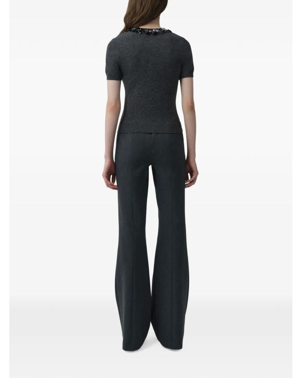 Jonathan Simkhai Black Sophie Sequin-Embellished Top