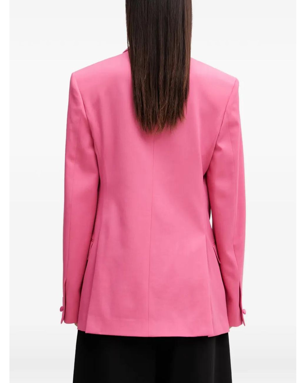 KENZO Pink Shawl-Lapel Single-Breasted Blazer