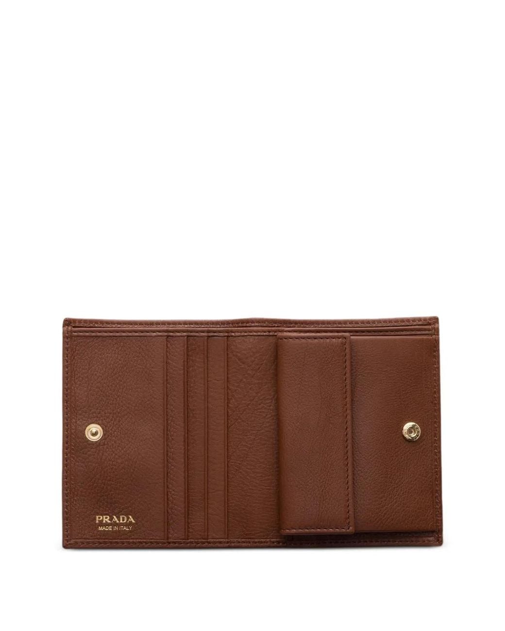Prada Brown Small Leather Wallet