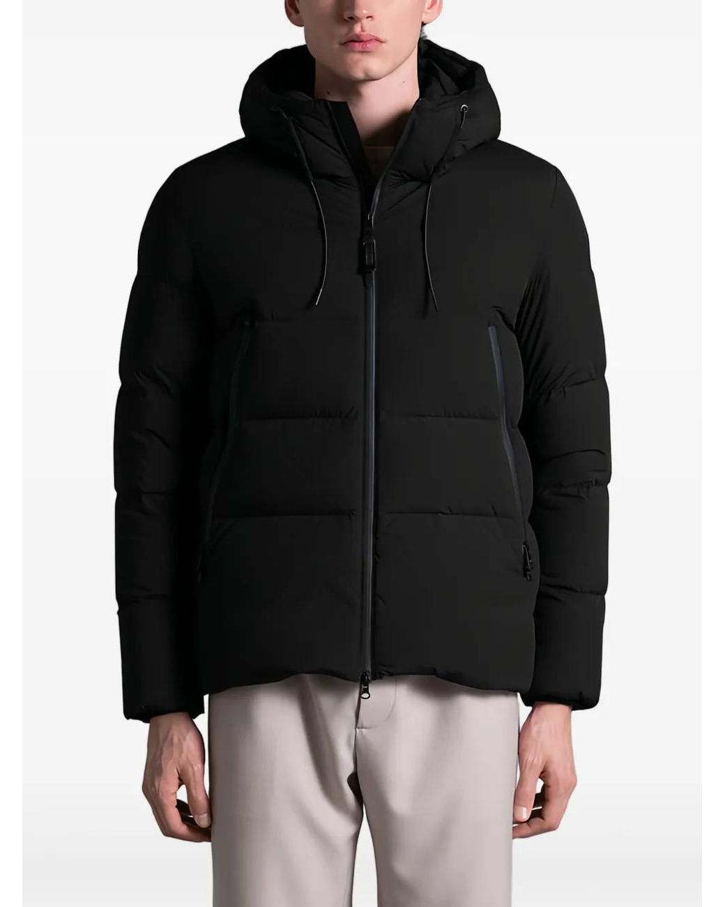 DUNO Black Jump Puffer Jacket for men