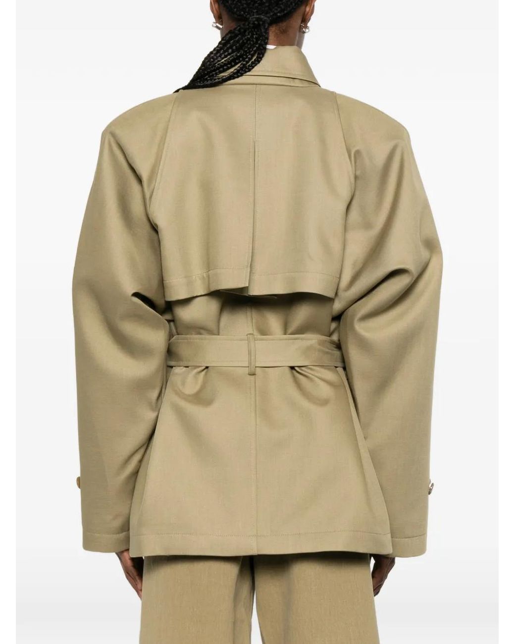 Frankie Shop Natural Kella Padded Utility Jacket