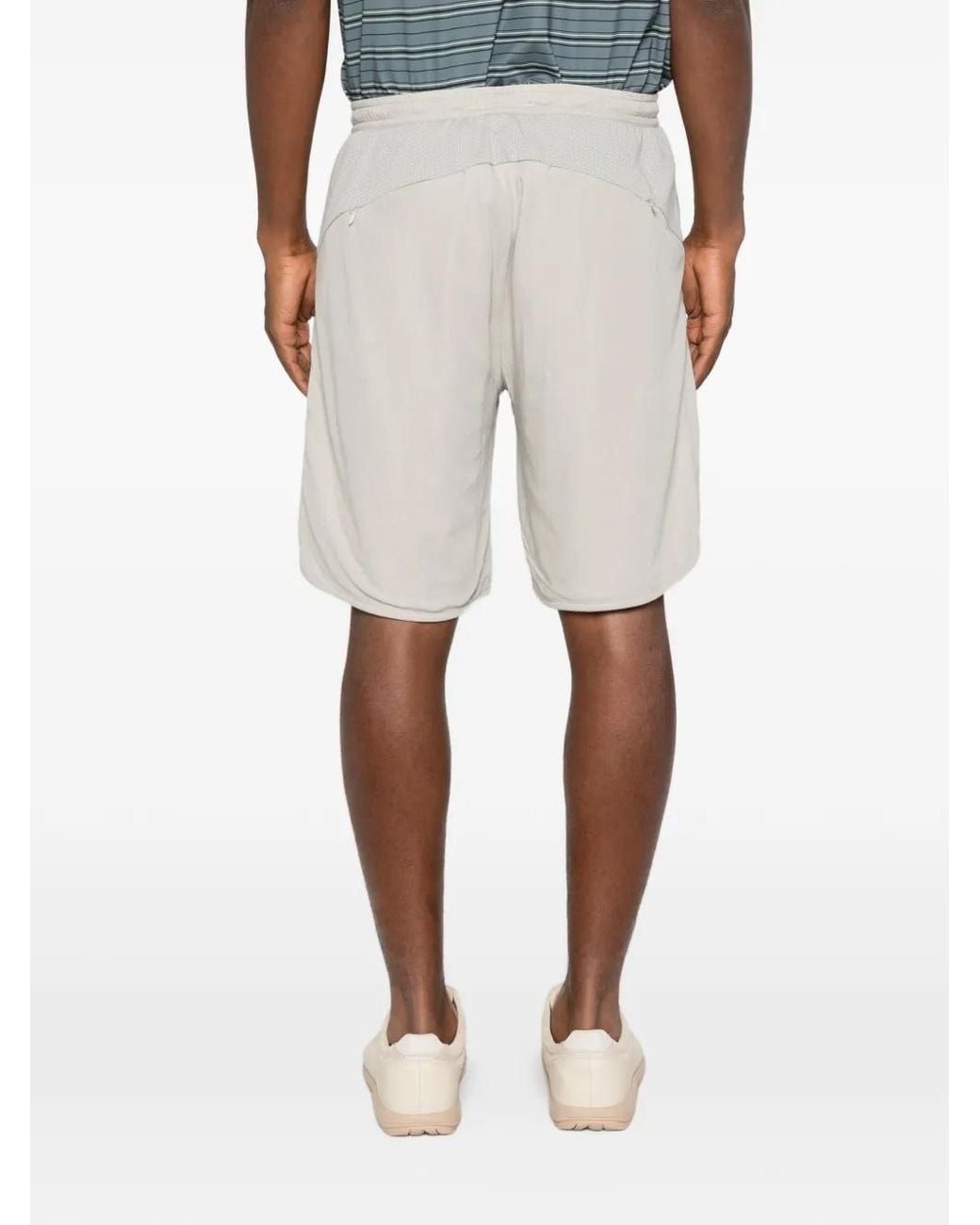 Hiking Patrol White Drawstring-Fastening Shorts for men