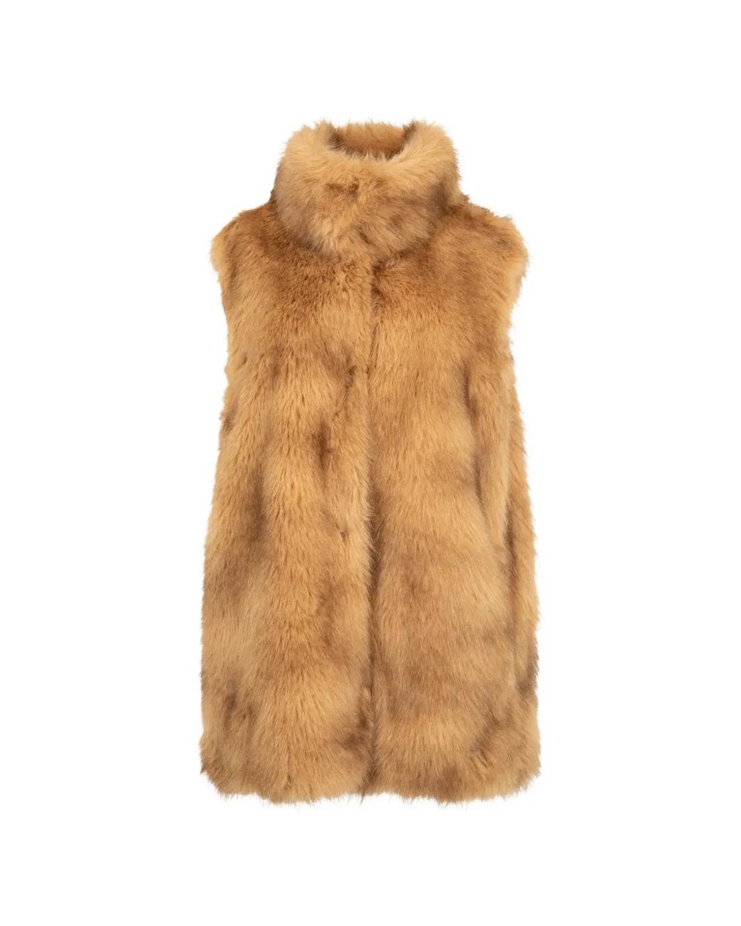 Moncler Brown Chaleureux Quilted Faux-Fur Jacket