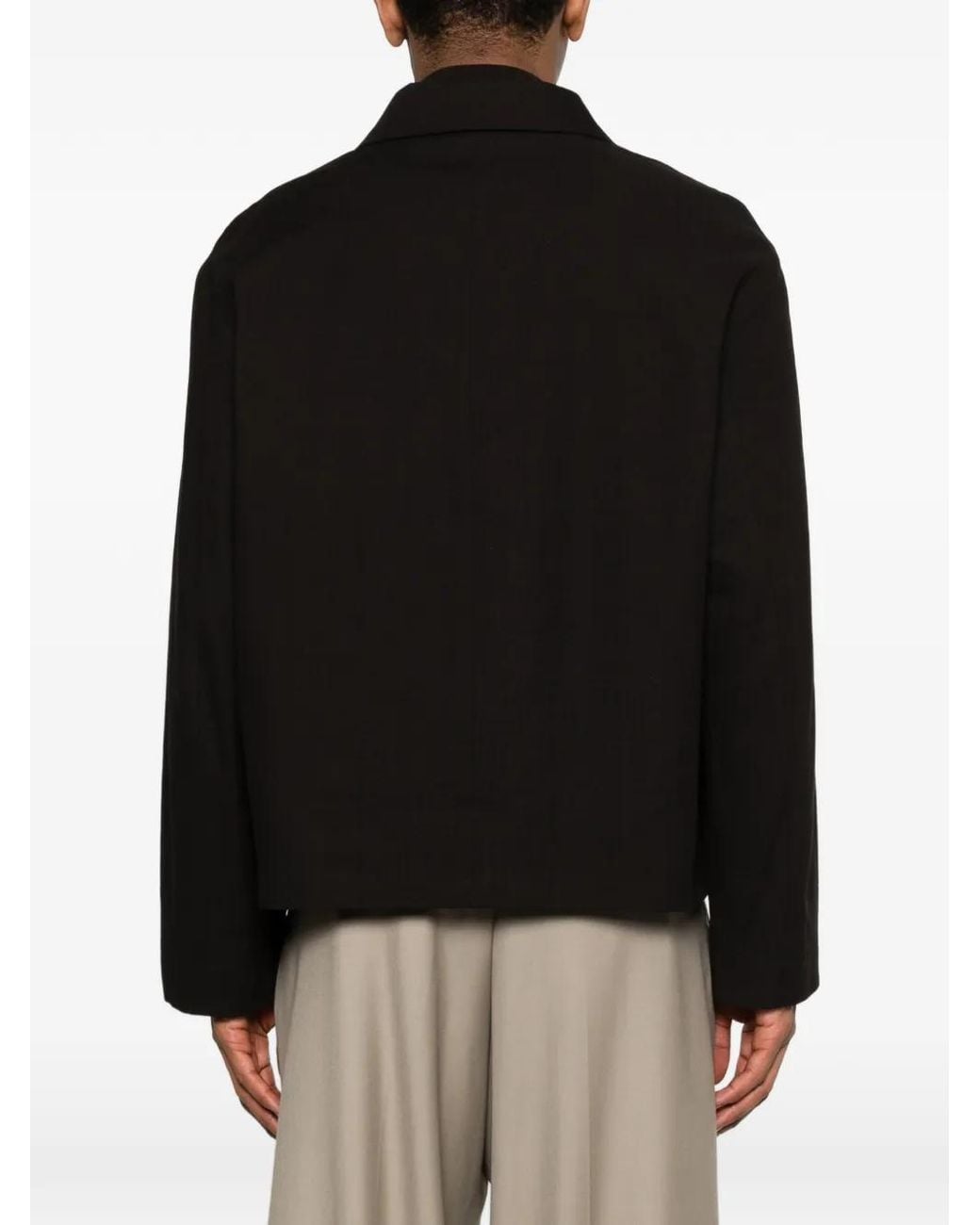 Studio Nicholson Black Buttoned Jacket for men