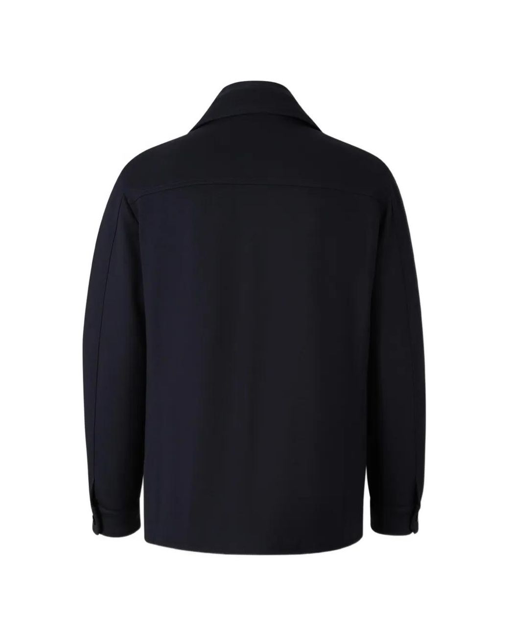 Moorer Blue Quilted-Insert Button-Up Jacket for men